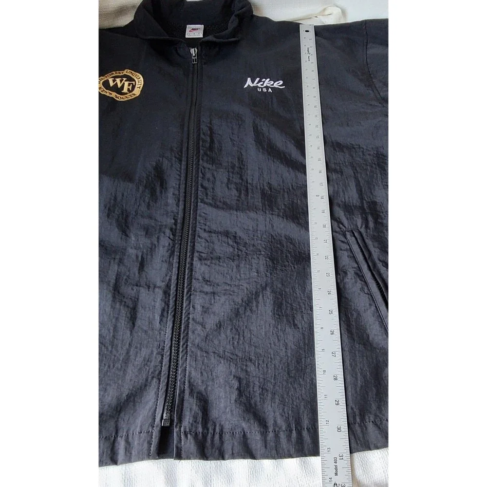Vintage Nike Wake Forest University Men's Soccer Jacket Black Mesh L USA Large